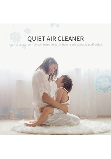 Geeroyoo "taşınabilir Hava Temizleyici: Ev, Ofis Ve Araçlar İçin Sessiz & Etkili Koku Giderici" Beyaz
