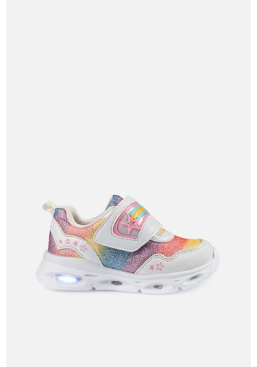 Vicco Kita Işıklı Kız Bebek Beyaz Spor Ayakkabı Beyaz