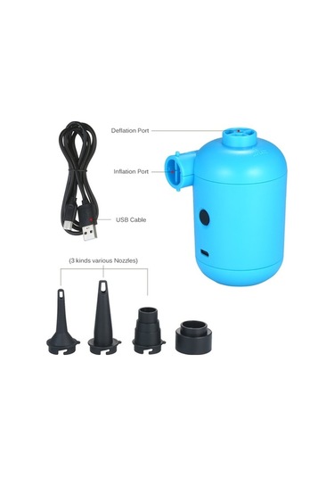 Novahub Taşınabilir Usb Hava Pompası: Hava Yatağı, Tekne, Kanepe Şişirme Pompası, Kamp Araba İçin Otomatik Hava Şişirme
