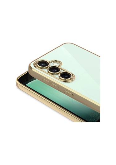Galaxy A26 Kılıf Kamera Korumalı Logo Gösteren Zore Omega Kapak Siyah