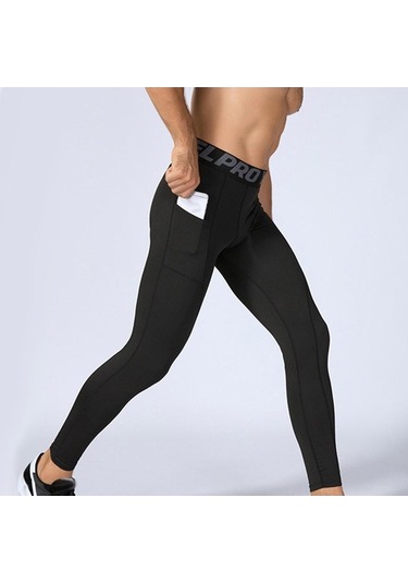 Tongxida Batı Serin Erkek Hızlı Elastik Koşu Sıkıştırma Pantolon Spor Tayt Mavi Mavi