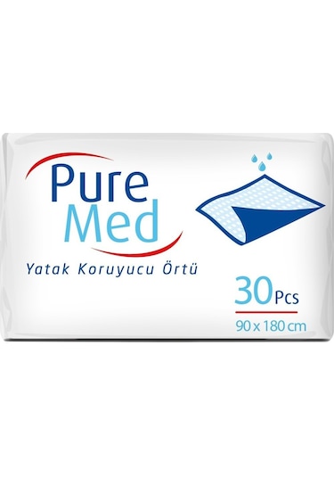 Puremed 90 x 180 CM Yatak Koruyucu Örtü 30'lu