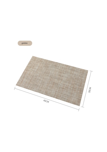 Xurunkeji Placemats 6'lı Set Yıkanabilir Silinebilir Mutfak Masası İçin Placemats Isıya Dayanıklı Kaymaz Masa Matları-e Mavi