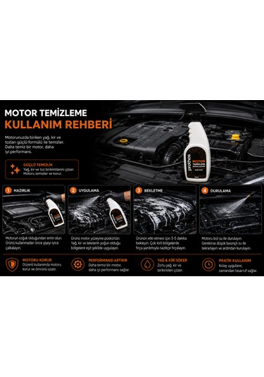 Araba Motor Temizleme 500 Ml.