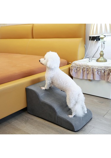 Suntek Küçük Köpekler İçin Köpek Merdivenleri Yüksek Gri