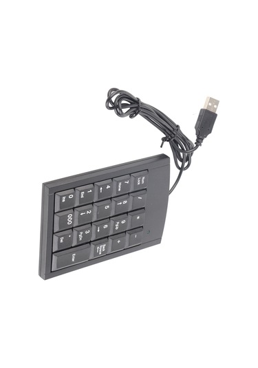 Yaozixa Usb Nümerik Klavye, Taşınabilir İnce Tasarım, Veri Girişi Kolaylaştırıcı, Dürtüye Dayanıklı, Tüm Bilgisayarlarda Uyumlu