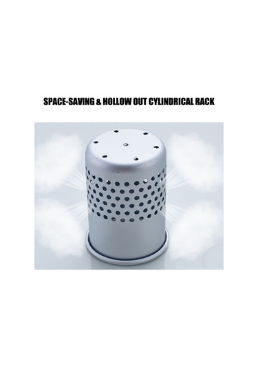 Springsun Banyo Fön Tutucu Organizer - Aluminyum Konstrüksiyon, 10kg Yük Taşıma, Duvar Montajlı, Saç Fönü Ve Aksesuarların Saklanması İçin Uzun Ömürlü Tasarım Renkli