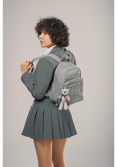 Ççs Kadın 17953 Sırt Çantası Gri