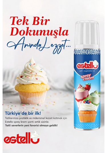 Estello Sprey Krem Şanti 250 G