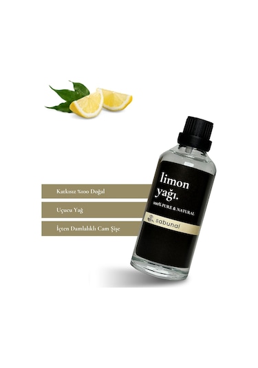 Sabunal Limon Yağı 100 ML - Cilt Aydınlatıcı Bakım ve Aromaterapi Yağı