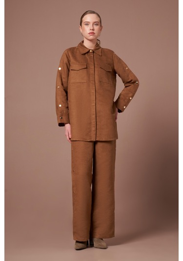 Ftz Women Kadın Süet Takım Camel 31276 Camel