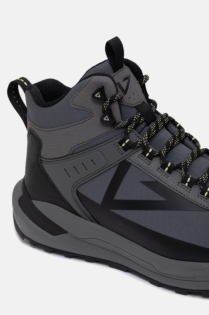 1415 V-wild Mid Erkek Bot Gri Siyah