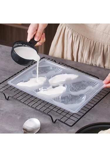 Balık Kalıp 3d Koi Balık Şekli Plastik Kek Çikolata Jöle Kalıp Sabun Pişirme Kalıpları 35 17.5cm