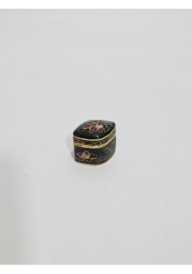 Antika Cloisonne Minyatür Kutu 2,9x2cm 117