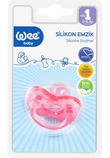 Wee Baby 161 Silikon Emzik No1 0-6 Ay Pembe