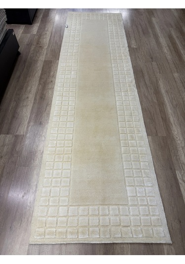 Eko Halı Siena 3d Bow White El Dokuma Yolluk Beyaz