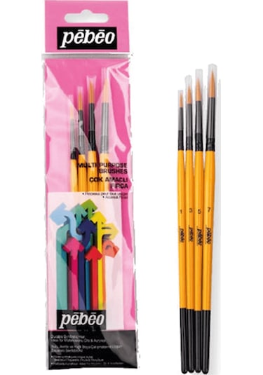 Pebeo Suluboya Fırça Seti 4'lü Set-1