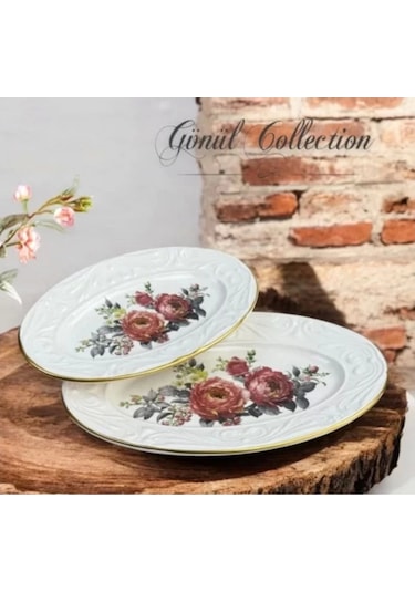 Gönül Gnl4551 Amelie Seramik Kayık Tabak 2 Li Çok Renkli