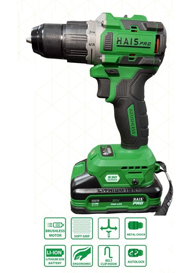 Hais Pro RB-2202 21V DC 2AH X2 Darbeli Matkap
