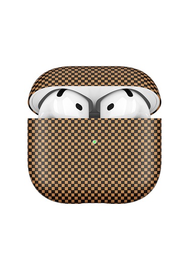 Airpods 4. Nesil Uyumlu Kılıf 600d Karbon Fiber Yapılı Kulaklık Kılıfı 43 Renksiz