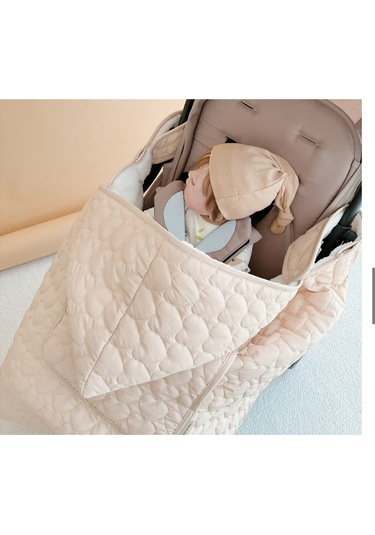 Sonbahar Ve Kış Dışarı Çıkmak Arabası Örtüsü Battaniye Krem