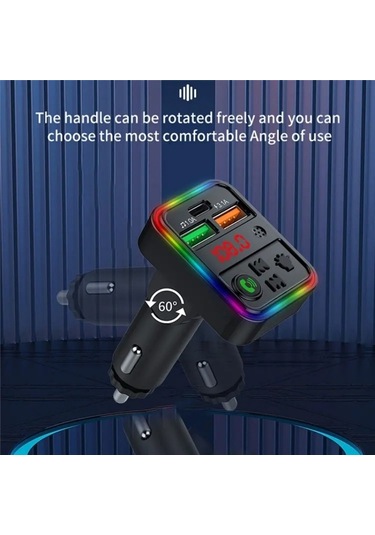 P18 Çift Usb Çakmak Bluetooth Araba Mp3 Müzik Çalar Eller Serbest Arama Araç Ses Cihazı