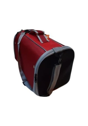 La Vista Yırtılmaz Fileli Flybag Kedi, Küçük Köpek Taşıma Çantası Kırmızı 35-25-50cm
