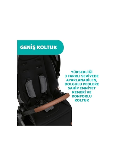 Chicco Mysa Bebek Arabası Black Satın 05087026450000