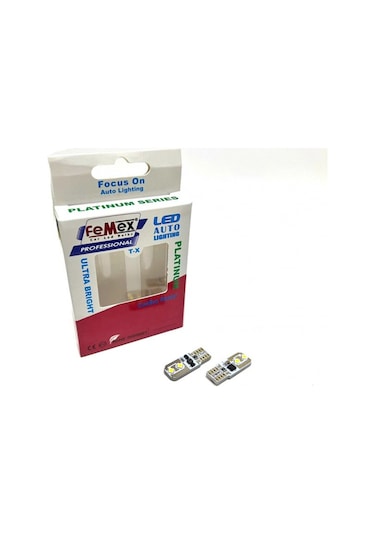 Femex Ampul Platinum Beyaz T10 4 Smd 3030 Chip Led Aktif Canbus