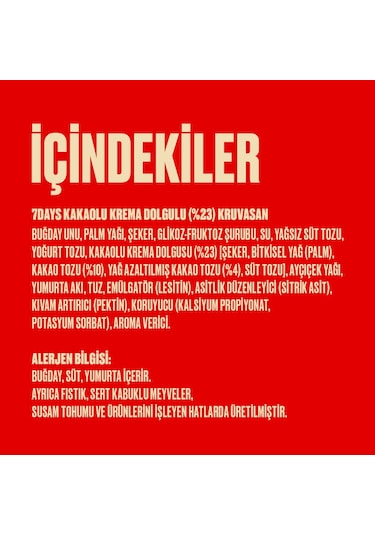 7 Days Kakao Kremalı Kruvasan 8 x 185 G