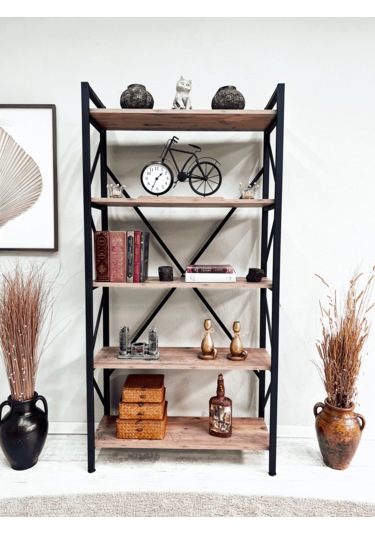 Tanraf Erciyes Lüks Kitaplık Atlantik Çam