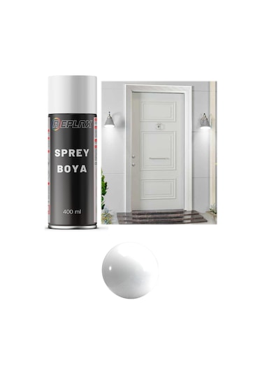 Parlak Beyaz Çelik Kapı Sprey Boyası 400 Ml.