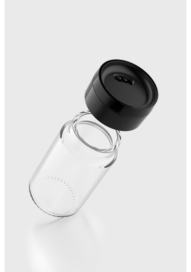 Renga Dorian 105 Ml Siyah Kapaklı Cam Tuzluk 121006 Siyah