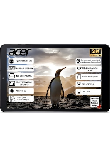 Acer Iconia Tab P10 NT.LFSEY.001 4 GB 128 GB 10.4" Tablet