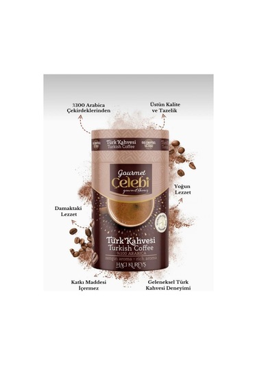 Gourmet Çelebi Türk Kahvesi 250 Gr. Türk Kahvesi