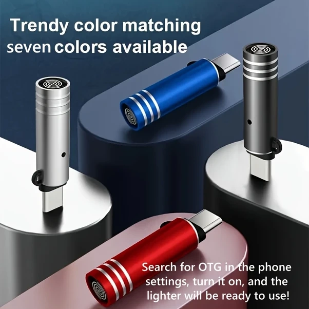 Oldfriend Altın Usb-c Çakmak - Pilsiz Alüminyum Hava Yoluna Uygun Seyahat Çakmağı Altın