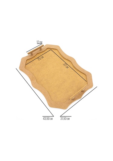Na Neşeli Ahşap Sunum Tepsisi Dikdörtgen Desenli Ahşap Kulplu Tepsi Büyük Boy.ham Ahşap Boyama, Ahşap Boyası Boyanabilir Ham Ahşap