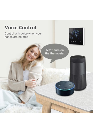 Ranyeek Elektrikli Isıtıcı İçin Akıllı Termostat - Lcd Ekranlı 5+2 Haftalık Programlama, 5-60 C Ayar Aralığı, 90-240v