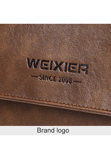 Sones Weıxıer D514 Erkek Çapraz Askılı Su Geçirmez Tek Omuz Çantası Büyük Kapasiteli Yolcu Haberci Sırt Çantası Kahverengi