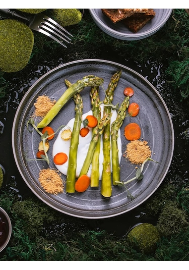 Magistro Urban Kenarlı Porselen Yemek Tabağı, D 22 Cm 102233719 Gri