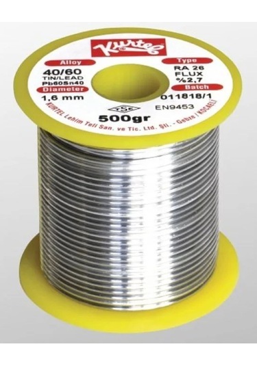 Kurtel 1.6mm/200 ,1.6mm/500gr Sn60/pb40 Lehim Teli