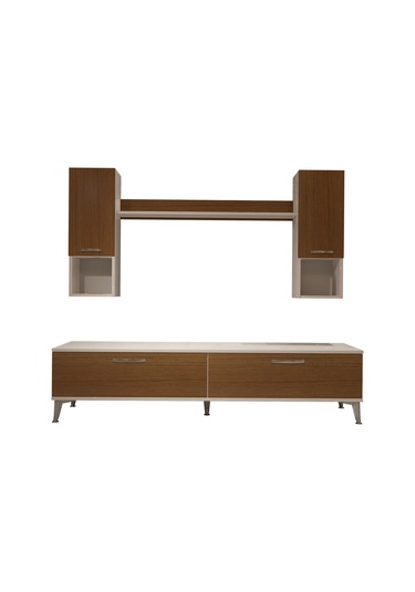 Decoraktiv Eko 5da Slm Std Silver Tv Ünitesi Tv Sehpası Beyaz - Ceviz