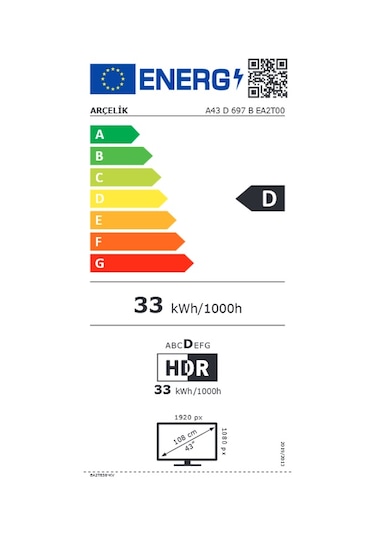 Arçelik A43 D 697 B 43" Google LED TV