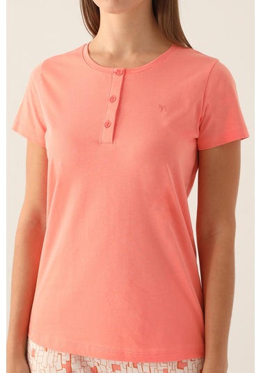 Arnetta 2891 Kadın Kısa Kol Pijama Takımı Somon