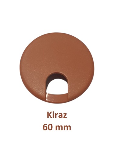 Masa Üstü Kablo Kanalı Deliği Kapağı, Kiraz, Masa Kapağı, 6 Cm