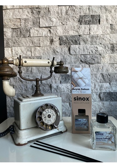 Sinox Bambu Çubuklu Beyaz Sabun Oda Ofis Banyo Kokusu 120 ML