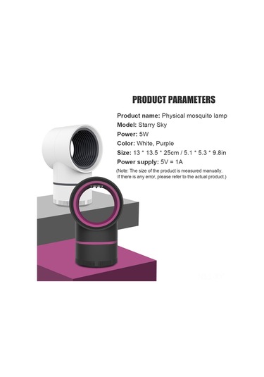 Shineyee Ev İçin Usb Led Isırtıcı Öldürücü Lambası - Ultra Sessiz 360 Uv Işık Ve Sivri Akış Teknolojisi İle Akıllı Toplayıcı - Yıldız Gökyüzü Beyaz