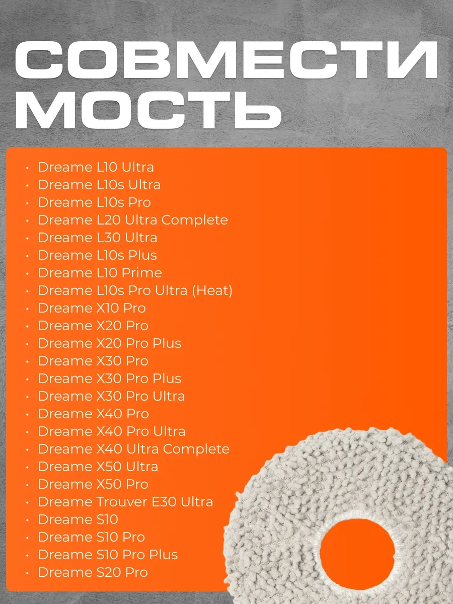 Xiaomi Dreame L10 / S10 / X10 Robot Süpürge İçin Mop Başlıkları 206798345