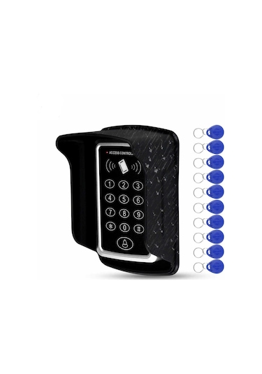 Sonex Rfid Şifreli Kapı Kilidi + Su Geçilmez Koruyucu Kılıf  + 10 Tag