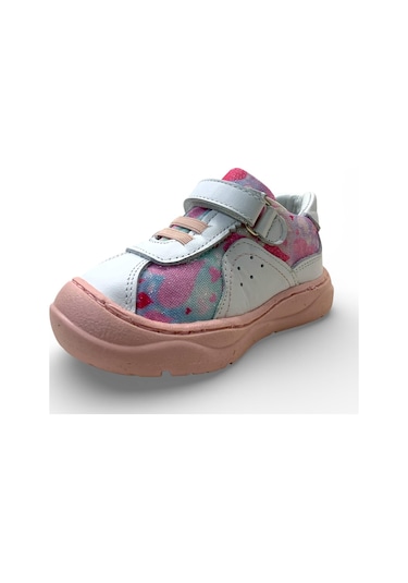Tuğba Ortopedi 113 Bebek Deri Sneaker Beyaz/pembe